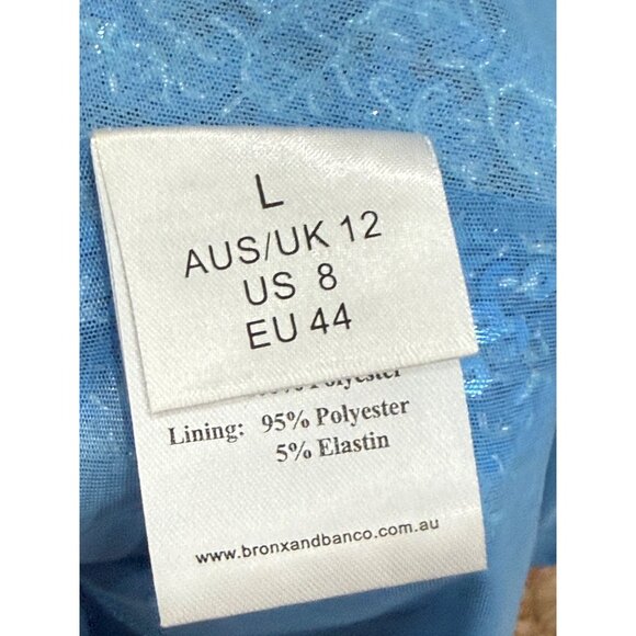 Bronx And Banco Elizabeth Midi Dress in Ice Blue - Picture 5 of 6